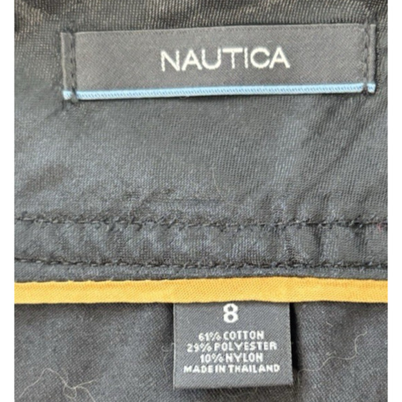 Nautica Skirt 8 Navy Blue Pleated Hem Sailor Boat Skirt Classic Brunch‎ Skirt - Picture 5 of 6